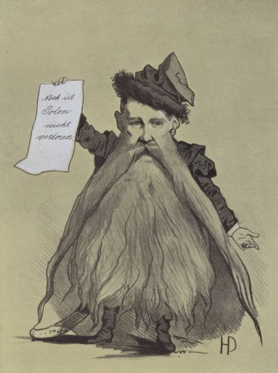 Karikatur des polnischen Patrioten Franciszek Smolka von Hans Canon