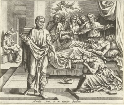 Der Tod des reichen Mannes von Hans Collaert (I) (possibly)