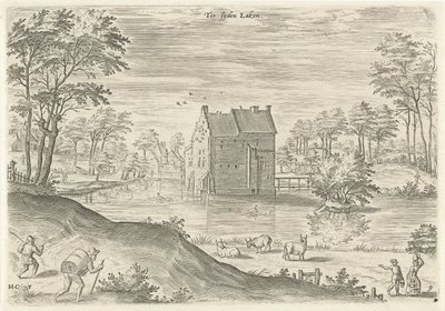Ansicht von Schloss Coensborg in Laken von Hans Collaert (I)