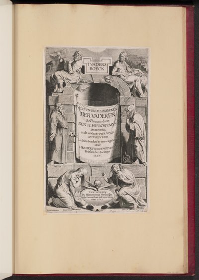 Titelseite für Heribert Rosweyde, 