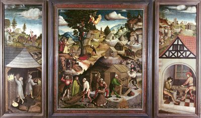 Bergbaulandschaft, 1521 von Hans Hesse
