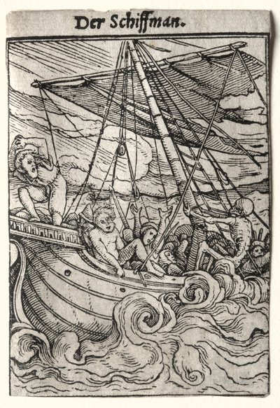Totentanz: Der Seemann, ca. 1526 von Hans Holbein