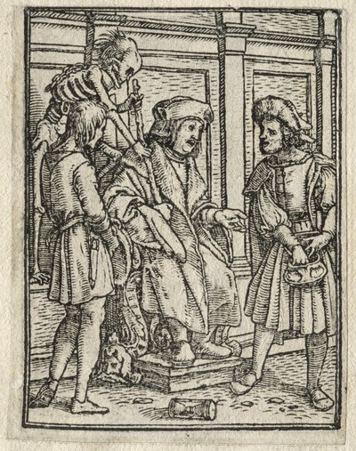 Der Totentanz: Der Kanoniker oder Präbendar, Der Richter von Hans Holbein