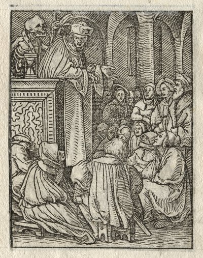 Der Totentanz: Der Prediger; Der Priester von Hans Holbein