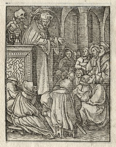 Der Totentanz: Der Prediger, Der Priester von Hans Holbein