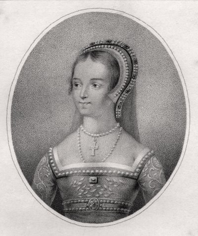 Catherine Parr, graviert von Bocquet, aus 