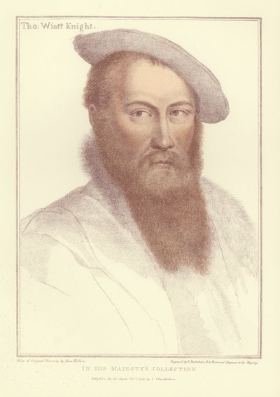 Sir Thomas Wyatt (Aquatinta) von Hans Holbein der Jüngere