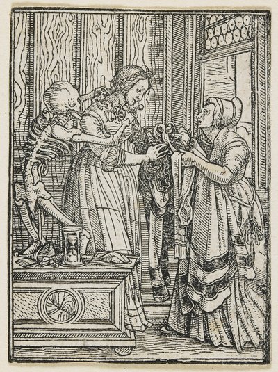 Die Gräfin aus dem Totentanz (Lyon), 1538, 1523-1526 von Hans Holbein der Jüngere
