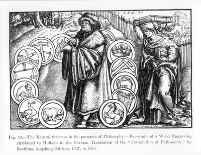 Die Naturwissenschaften in Anwesenheit der Philosophie, aus der deutschen Ausgabe von 1537 der 