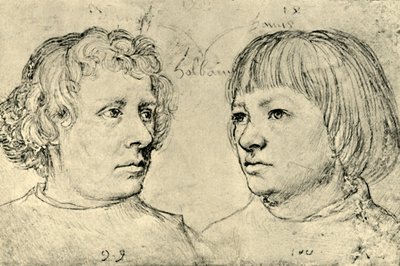 Ambrosius und Hans, die Söhne des Künstlers, 1511 von Hans Holbein the Elder