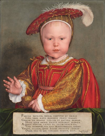 Edward VI. als Kind, wahrscheinlich 1538 von Hans Holbein der Jüngere