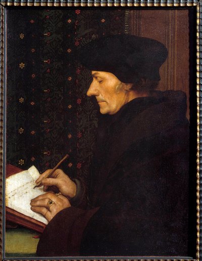 Porträt von Erasmus von Rotterdam von Hans Holbein der Jüngere