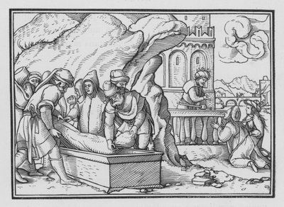 Der Tod von Joseph, Genesis L, 26 von Hans Holbein der Jüngere