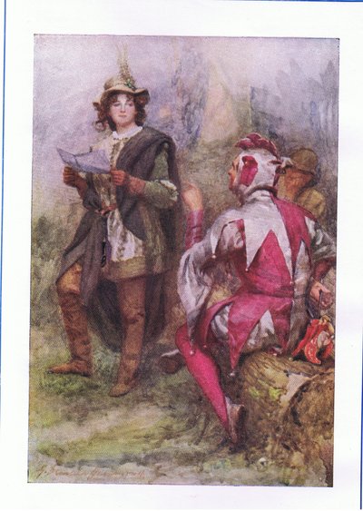 Der Baum trägt schlechte Früchte (Wie es euch gefällt), aus Die vollständigen Werke von Shakespeare, veröffentlicht von George Harrap & Co Ltd, 1920er Jahre von Hans Holbein der Jüngere
