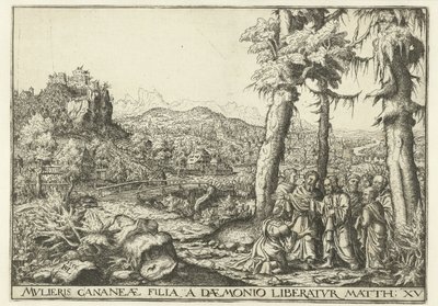 Landschaft mit Christus und der Frau aus Kanaan von Hans Lautensack