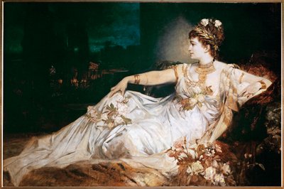 Schauspielerin Charlotte Wolter als Messalina von Hans Makart