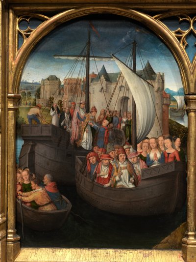(Detail) des Reliquiars der hl. Ursula von Hans Memling