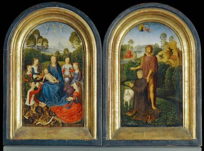 Diptychon von Jan Du Cellier, Bürger von Brügge von Hans Memling