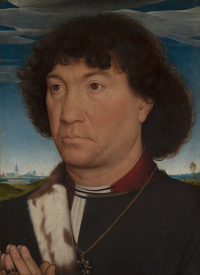 Porträt eines Mannes aus der Familie Lespinette von Hans Memling