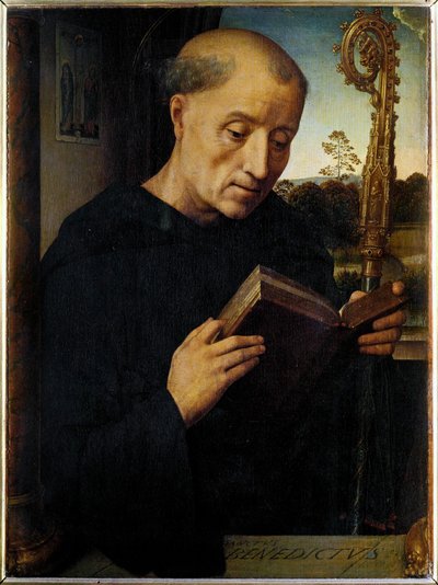 Heiliger Benedikt von Nursia von Hans Memling