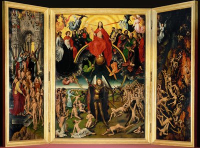 Triptychon mit dem Jüngsten Gericht (Mittelteil) von Hans Memling