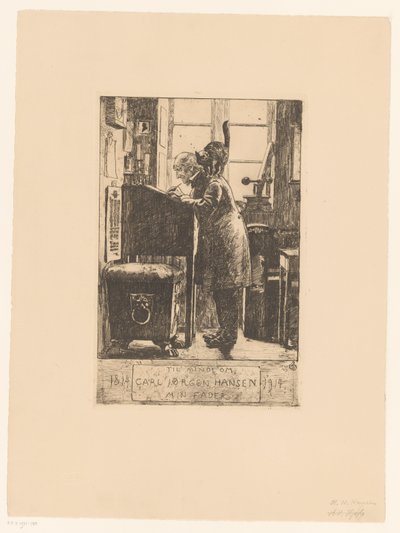 Vater des Künstlers von Hans Nicolai Aksel Hansen