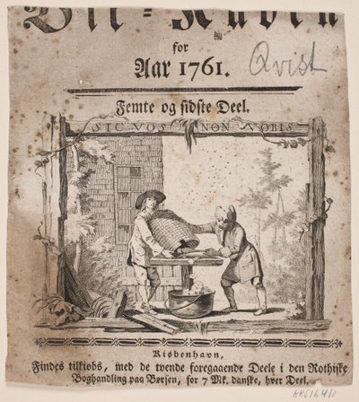 Titelvignette zu "Bii-Kuben für das Jahr 1761", V Teil von Hans Quist