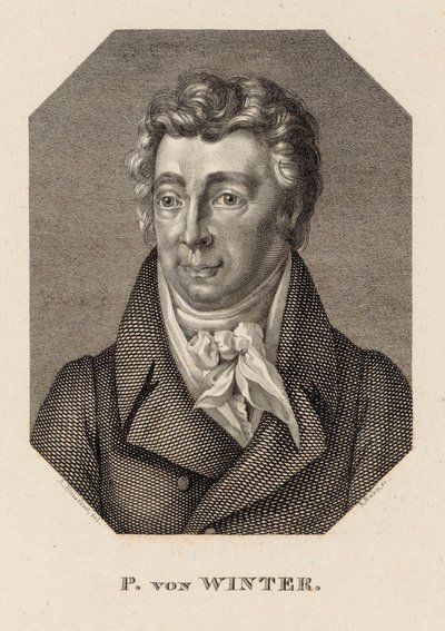 Porträt des Komponisten Peter von Winter 1754-1825 von Hans Rudolf Rahn