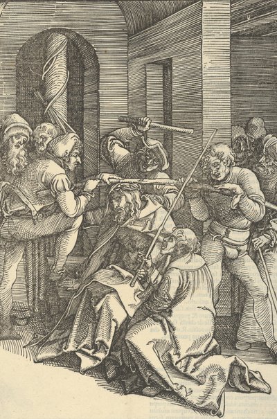 Christus mit Dornen gekrönt, aus Speculum passionis domini nostri Ihesu Christi, 1507 von Hans Schäufelein the Elder