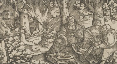 Lot und seine Töchter, ca. 1530 von Hans Schäufelein the Elder