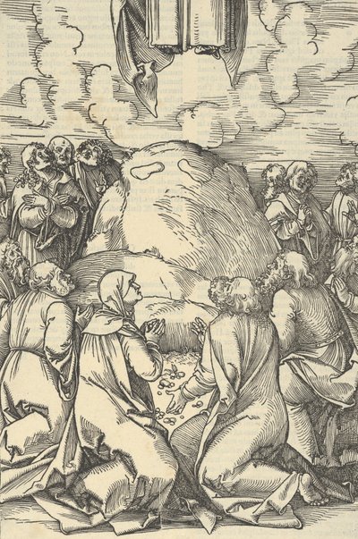 Die Himmelfahrt Christi, aus Speculum passionis domini nostri Ihesu Christi (1507) von Hans Schäufelein the Elder