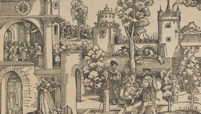 Die Geschichte von Susanna, 1536 von Hans Schäufelein the Elder