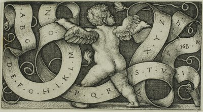 Genie mit dem Alphabet von Hans Sebald Beham