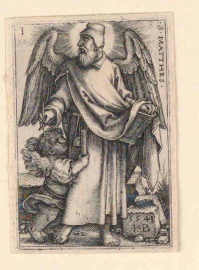 St. Matthäus, aus Die vier Evangelisten von Hans Sebald Beham