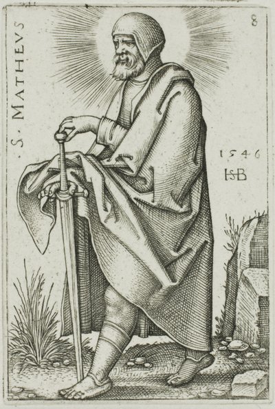 St. Matthäus, Platte 8 aus Die Zwölf Apostel von Hans Sebald Beham