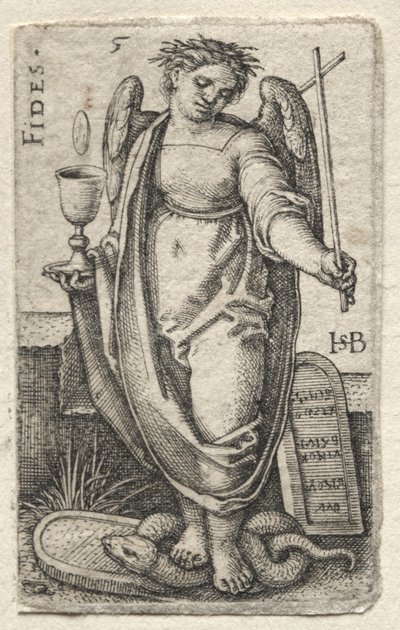 Die Erkenntnis Gottes und die sieben Kardinaltugenden: Treue - Fides von Hans Sebald Beham