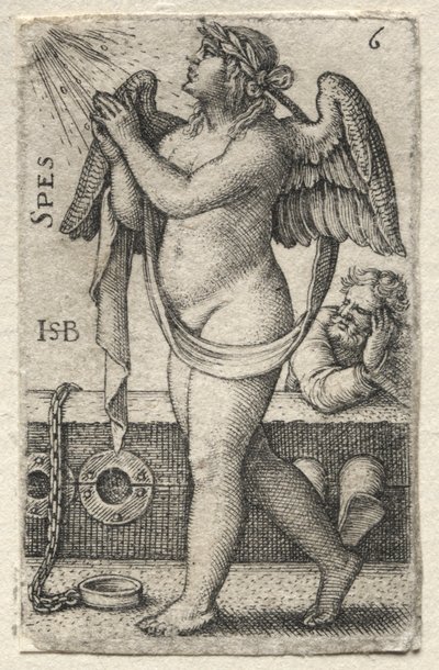 Die Erkenntnis Gottes und die sieben Kardinaltugenden: Hoffnung - Spes von Hans Sebald Beham
