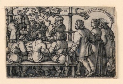 Das Bauernfest (Alder du must danczen) von Hans Sebald Beham