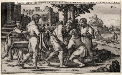 Der verlorene Sohn: Rückkehr des verlorenen Sohnes von Hans Sebald Beham