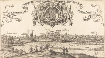 Ansicht von Nürnberg von Osten [Mittelteil] von Hans Sebald Lautensack
