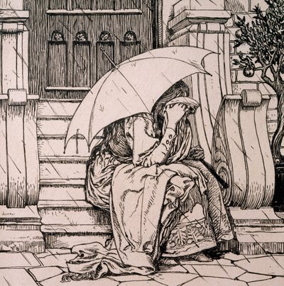 Illustration für ein Märchen von Hans Christian Andersen von Hans Tegner