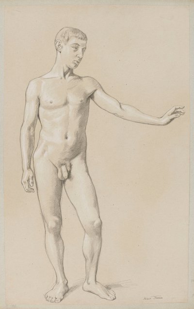 Akt eines jungen Mannes von Hans Thoma