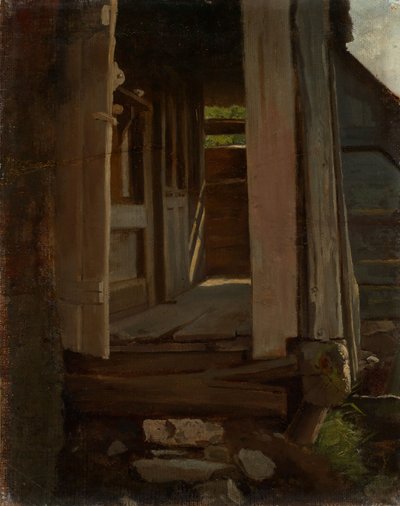 Eingang in ein Schwarzwaldhaus von Hans Thoma