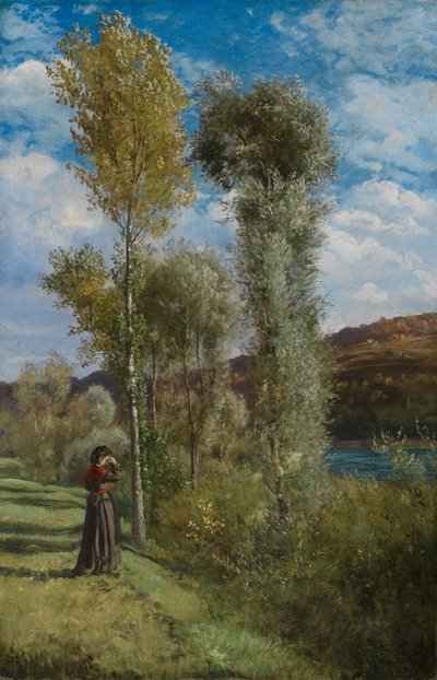 Herbsttag am Oberrhein von Hans Thoma