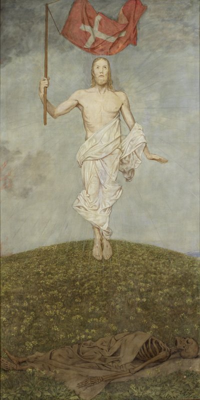 Ostertriptychon: Auferstehung Christi von Hans Thoma