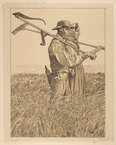 Ein Paar Sensenmänner von Hans Thoma
