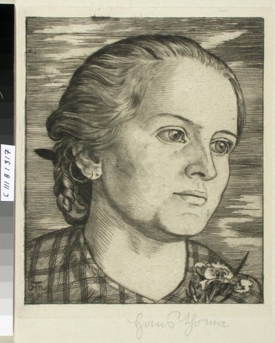 Porträt einer Frau von Hans Thoma
