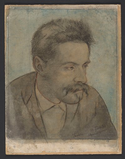 Porträt eines Mannes mit Schnurrbart von Hans Thoma