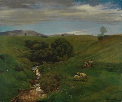 Schwarzwaldwiese von Hans Thoma