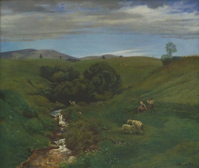 Schwarzwaldwiese bei Bernau von Hans Thoma